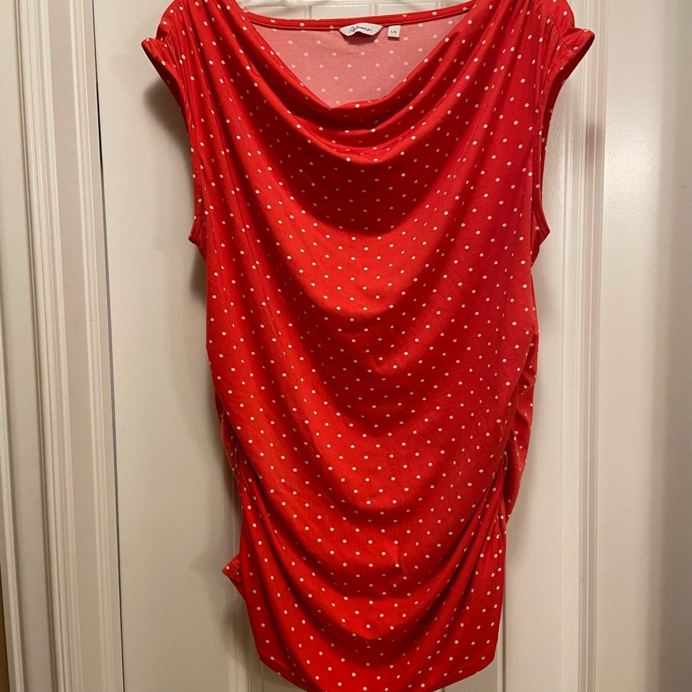 Dressy orange tank top